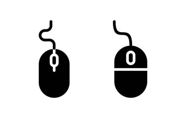 Fare simgesi vektör illüstrasyonu. Tıklama işareti ve sembol. işaretleyici simgesi vektörü.