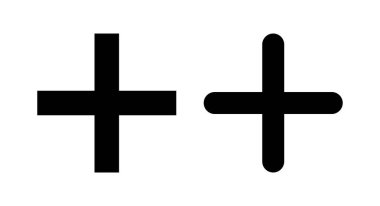 Artı simge vektör illüstrasyonu. Artı işareti ve sembol ekle