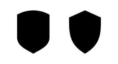 Kalkan simgesi vektör illüstrasyonu. Koruma ikonu. Güvenlik işareti ve sembol