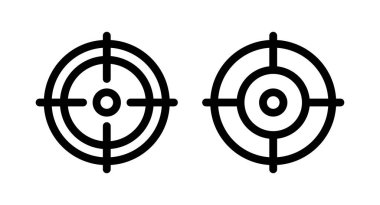 Hedef ikon vektör çizimi. hedef simge vektörü. hedef pazarlama işareti ve sembol