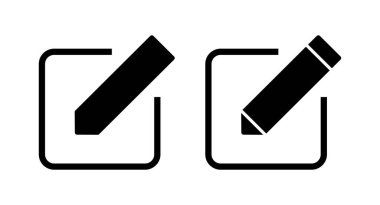 Simge vektör illüstrasyonunu düzenle. Belge imza ve sembolünü düzenle. Metin simgesini düzenle. Kalem. kaydolun