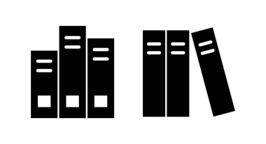 Kütüphane ikonu vektör illüstrasyonu. eğitim işareti ve sembol