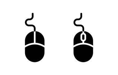 Fare simgesi vektör illüstrasyonu. Tıklama işareti ve sembol. işaretleyici simgesi vektörü.