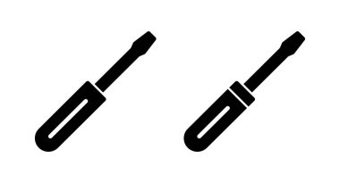 Tornavida ikonu vektör çizimi. araç işareti ve sembol