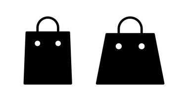Alışveriş poşeti ikon vektör illüstrasyonu. Alışveriş işareti ve sembol