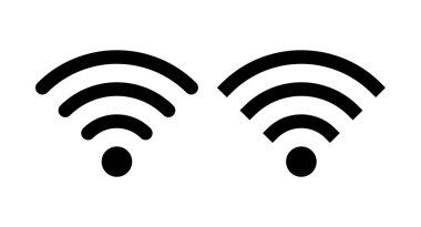 Wifi simgesi vektör illüstrasyonu. İşaret işareti ve sembol. Kablosuz simge