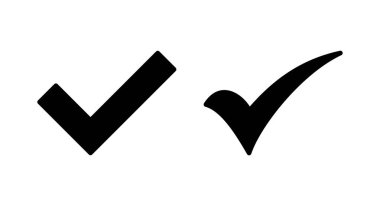 İşaret simgesi vektör illüstrasyonunu kontrol et. İşaret işareti ve sembol