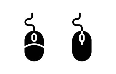 Fare simgesi vektör illüstrasyonu. Tıklama işareti ve sembol. işaretleyici simgesi vektörü.
