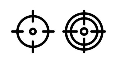 Hedef ikon vektör çizimi. hedef simge vektörü. hedef pazarlama işareti ve sembol