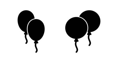 Balon simgesi vektör illüstrasyonu. Parti balonu işareti ve sembolü