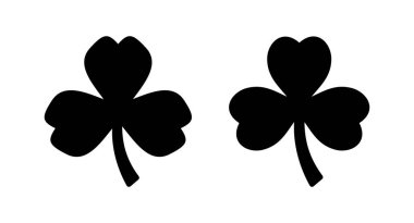 Yonca ikonu vektör illüstrasyonu. Yonca işareti ve sembol. dört yapraklı yonca simgesi.