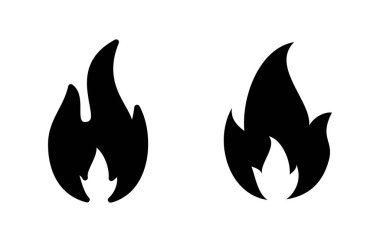 İkon vektör illüstrasyonunu ateşle. ateş işareti ve sembol