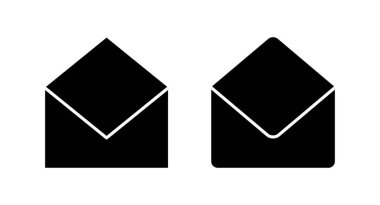 Posta simgesi vektör illüstrasyonu. e-posta işareti ve sembol. E- posta simgesi. Zarf simgesi