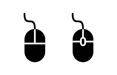 Fare simgesi vektör illüstrasyonu. Tıklama işareti ve sembol. işaretleyici simgesi vektörü.