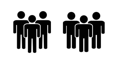 İnsanlar ikon vektör illüstrasyonu. İmza ve sembol. Kullanıcı Simgesi vektörü