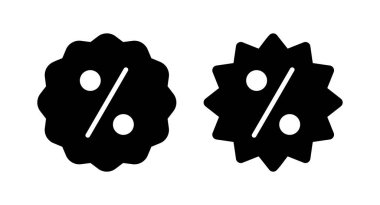 İndirimli ikon vektör illüstrasyonu. İndirim etiketi ve sembolü
