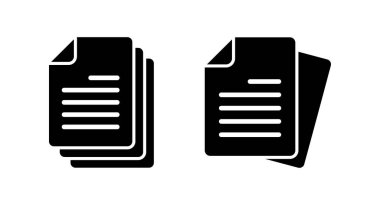 Belge simgesi vektör illüstrasyonu. Kağıt ve sembol. Dosya Simgesi