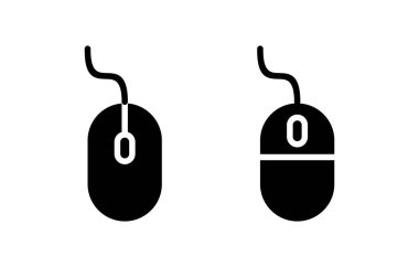 Fare simgesi vektör illüstrasyonu. Tıklama işareti ve sembol. işaretleyici simgesi vektörü.