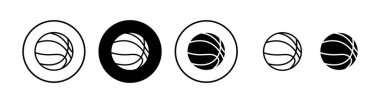 Basketbol ikonu vektör illüstrasyonu. Basketbol tabelası ve sembol