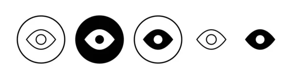 眼睛图标矢量插图 眼睛的标志和符号 观照及视觉图标 — 图库矢量图片