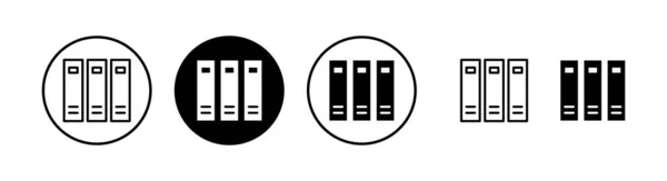 Бібліотека Значок Векторна Ілюстрація Освітній Знак Символ — стоковий вектор