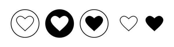 Love Icon Vector Illustration Heart Sign Symbol Icon Vector — Stock Vector