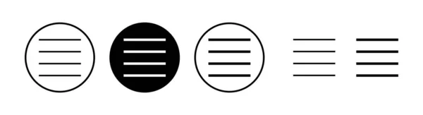 Εικονίδιο Μενού Διανυσματική Απεικόνιση Σύμβολο Και Σύμβολο Μενού Ιστού Σύμβολο — Διανυσματικό Αρχείο