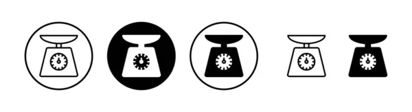 Масштаби Піктограм Векторні Ілюстрації Знак Символ Масштабу Ваги — стоковий вектор