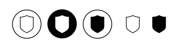 Sköld Ikon Vektor Illustration Skyddsikonen Säkerhetsskylt Och Symbol — Stock vektor