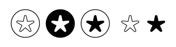 Icono Estrella Vector Ilustración Signo Símbolo Calificación Icono Estrella Favorita — Archivo Imágenes Vectoriales