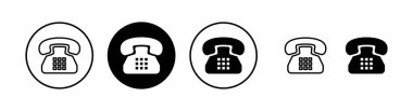 Telefon ikonu vektör çizimi. telefon işareti ve sembol