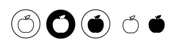 Apple Pictogram Vector Illustratie Apple Teken Symbolen Voor Web Design — Stockvector