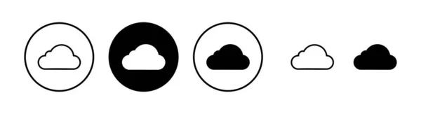 云图标矢量插图 云彩标志和符号 — 图库矢量图片