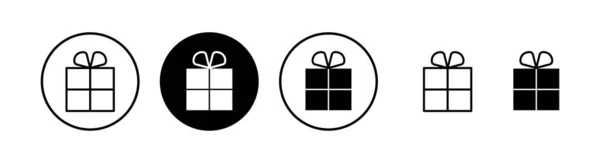 Geschenk Symbol Vektor Illustration Geschenkschild Und Symbol Geburtstagsgeschenk — Stockvektor