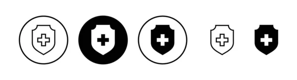 Health Insurance Icon Vector Illustration Insurance Document Sign Symbol — Stock Vector