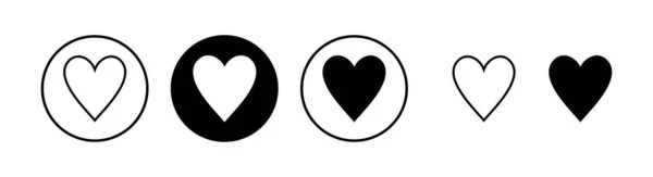 Icono Amor Vector Ilustración Signo Símbolo Del Corazón Como Vector — Vector de stock
