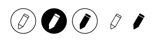 Obrázek Vektoru Ikony Tužky Znak Symbol Pera Upravit Vektor Ikon — Stockový vektor