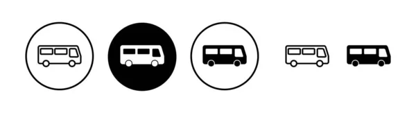 Illustration Des Bus Icon Vektors Busschild Und Symbol Verkehrszeichen — Stockvektor