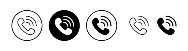 Appelle Illustration Vectorielle Icône Signe Symbole Téléphone Icône Téléphone Nous — Image vectorielle