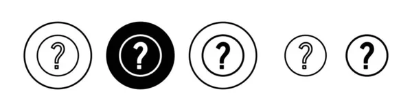 Icono Pregunta Ilustración Vector Signo Interrogación Símbolo — Archivo Imágenes Vectoriales