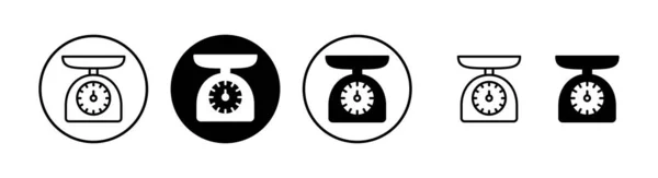Skaliert Icon Vektor Illustration Gewichtsskala Zeichen Und Symbol — Stockvektor