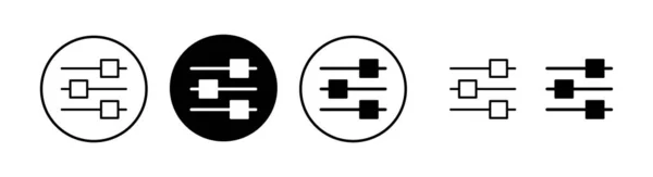 Ρύθμιση Εικονογράφησης Διανύσματος Εικονιδίου Σήμα Και Σύμβολο Ρυθμίσεων Γρανάζι Υπογραφή — Διανυσματικό Αρχείο