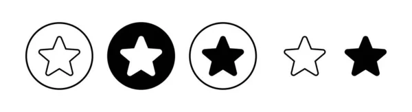 Star Icon Vektor Illustration Rating Zeichen Und Symbol Lieblingsstar Ikone — Stockvektor
