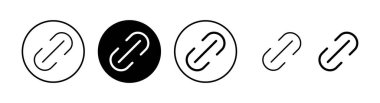 Bağlantı simgesi vektör illüstrasyonu. Hiper bağlantı zinciri işareti ve sembolü