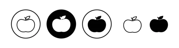 Apple Pictogram Vector Illustratie Apple Teken Symbolen Voor Web Design — Stockvector