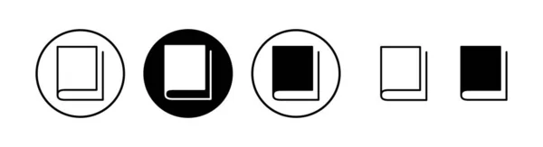 Εικονίδιο Βιβλίου Διανυσματική Απεικόνιση Ανοιχτό Σημάδι Βιβλίο Και Σύμβολο Εικονίδιο — Διανυσματικό Αρχείο
