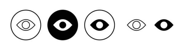 Векторная Иллюстрация Иконок Глаз Знак Глаза Символ Иконка Look Vision — стоковый вектор