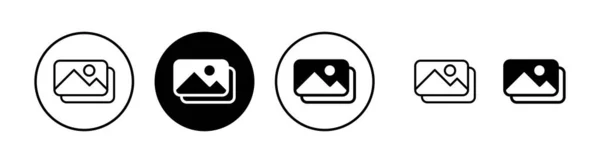 图片图标矢量插图 照片画廊的标志和符号 图像图标 — 图库矢量图片