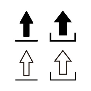 Simge vektör illüstrasyonu yükle. veri işareti ve sembolü yükle