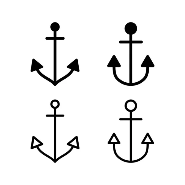 Anchor Icon Vector Illustration Anchor Sign Symbol Anchor Marine Icon — Stock Vector